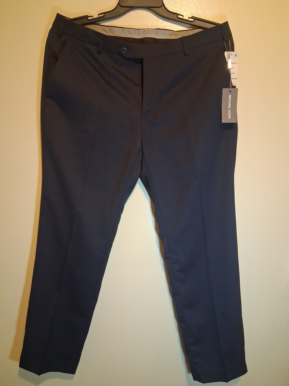 Michael Kors Men's Slim Dress Pants - Navy Blue New With Tags 36W 29L